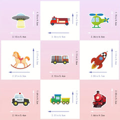 100pcs Excavator Building Blocks Creative Stickers