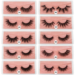 20 Pairs Fluffy 3D Mink Lashes False Eyelashes with Storage Box