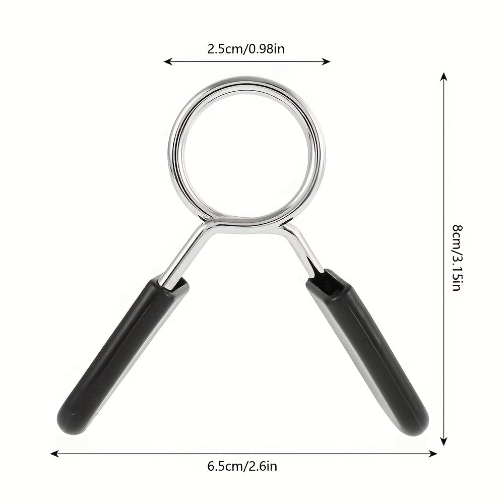 2pcs Barbell Clamp Spring Collar Clips Gym Weight Dumbbell Lock