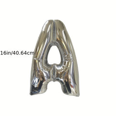 40 64 Cm Silvery 26 Letters Wedding Party Set