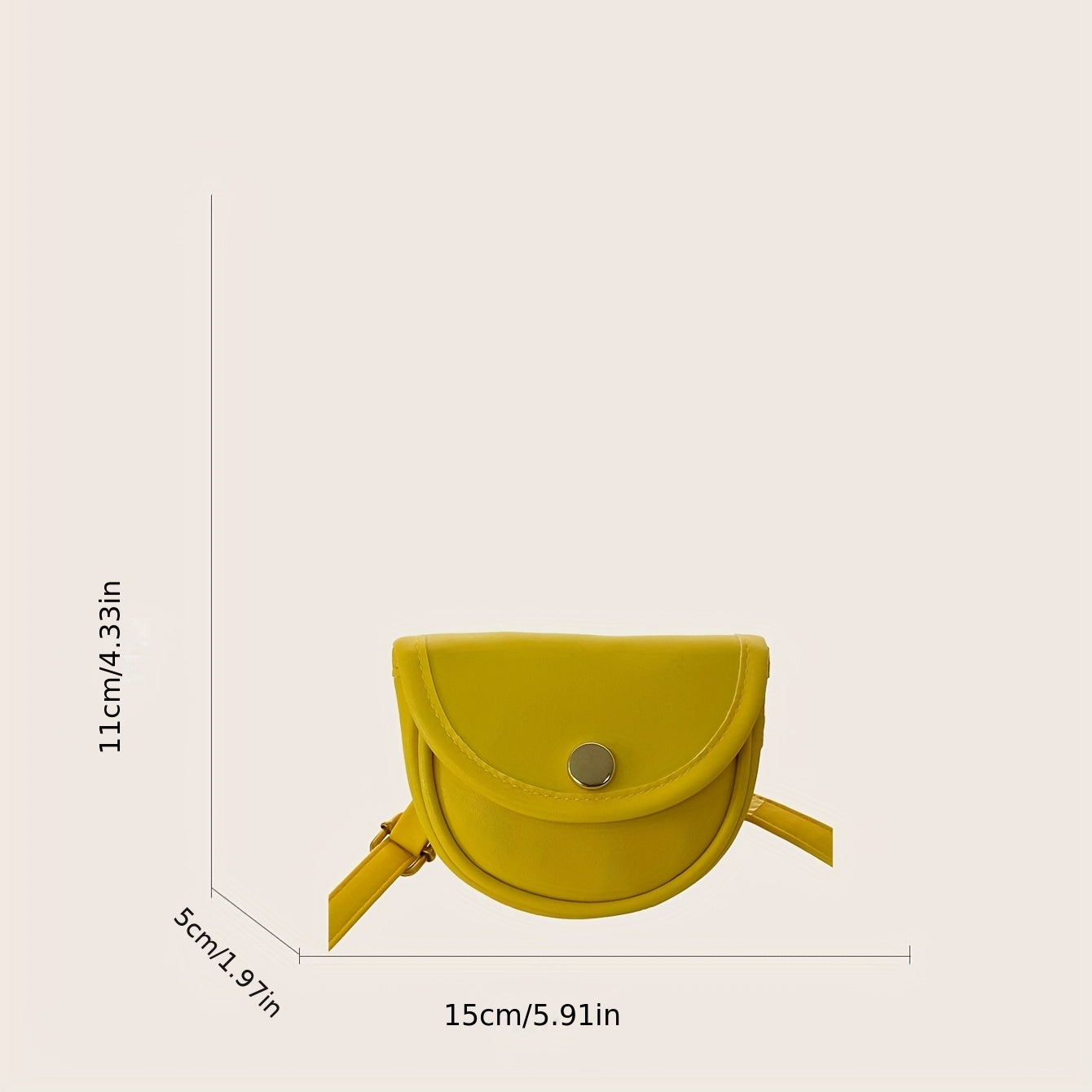 Girls Mini Crossbody Bag Magnetic Closure Shoulder Bag Saddle Bag
