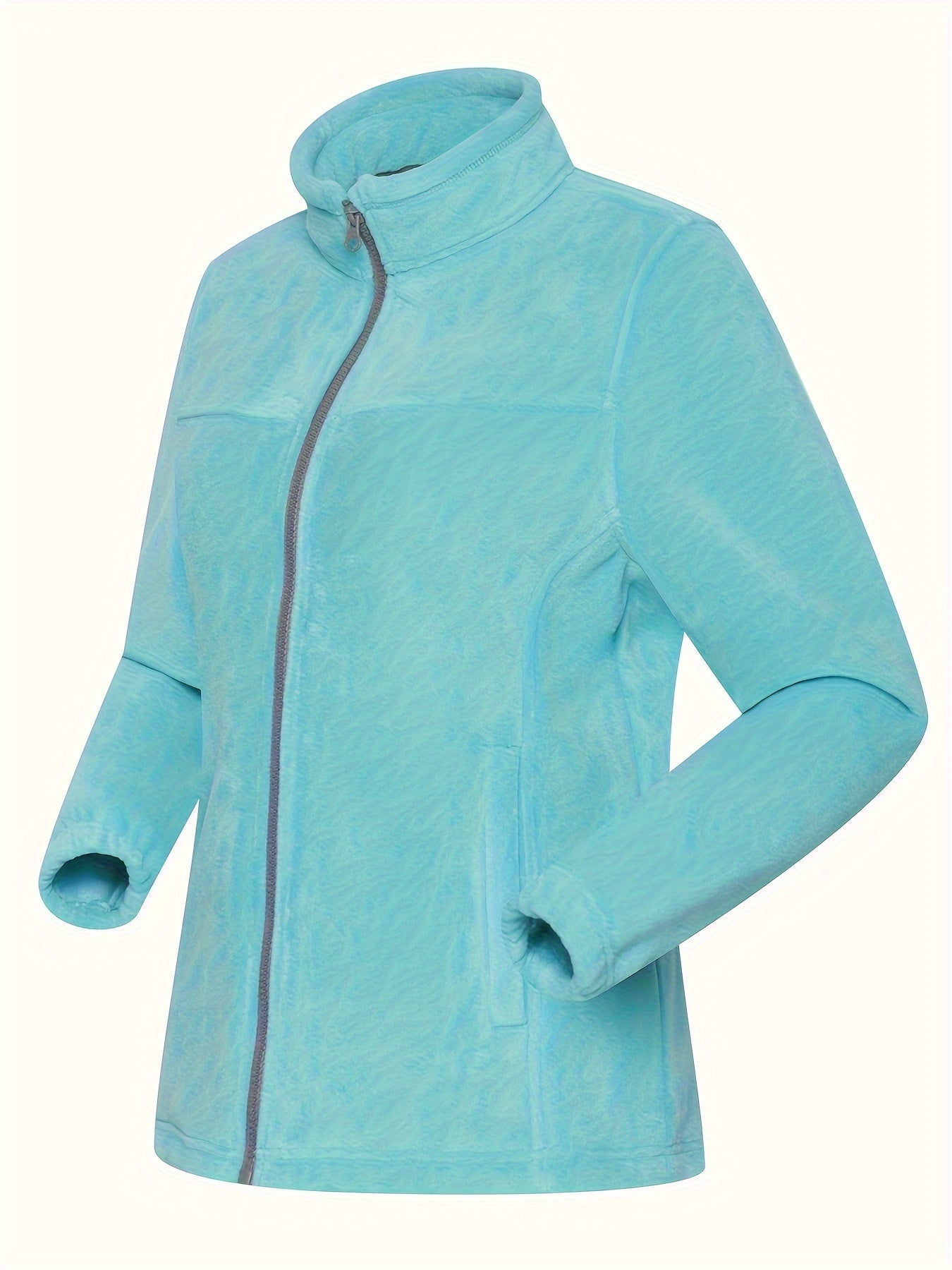 Women's Zip-Up Sports Jacket Windproof Fleece Coat