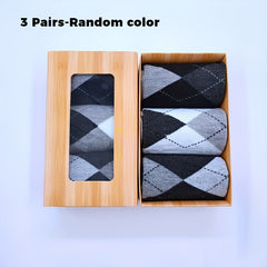 3 Pairs Men's Dress Socks Variety Pack