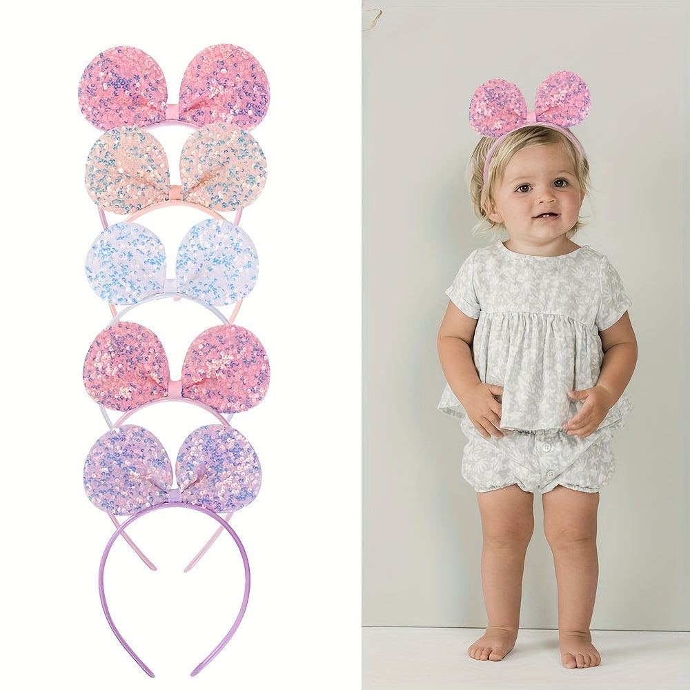 Baby Girls Crown Mouse Ear Hair Hoop Headwear Princess Hair Accessories