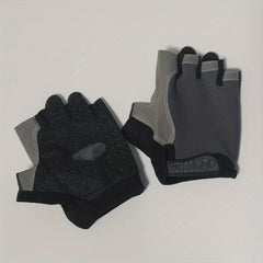 1 Pair Non Slip Half Finger Sports Thin Fitness Mountaineering Fishing Gloves