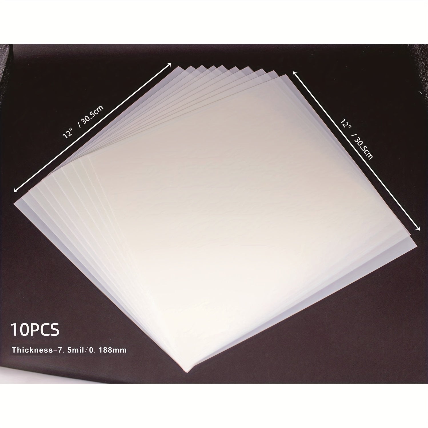 30x48in 7.5 Mil Milky Translucent Mylar Sheet for Stencil Making