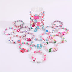 20pcs Beaded Mermaid & Unicorn Bracelet Set for Girls Holiday Party