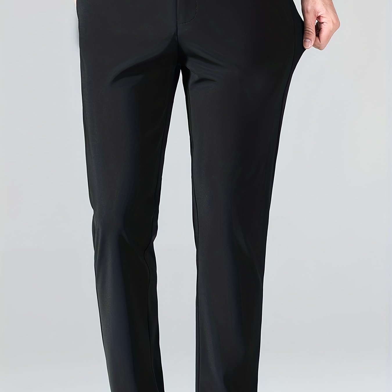 Men's Solid High Stretch Dress Pants - Spring/Summer Business