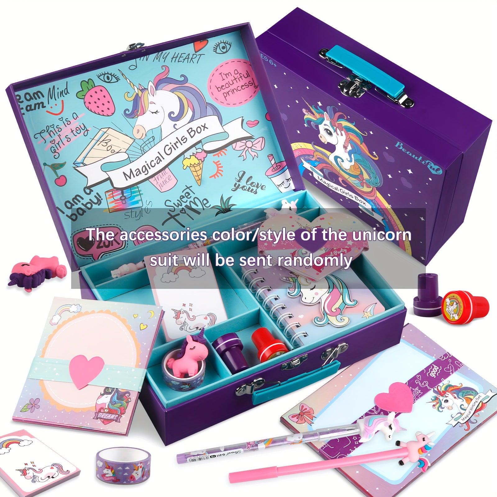 Unicorn Stationery Set Letter Writing Kit Birthday Craft Toys