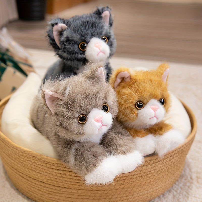 Realistic Cat Plush Toy for Kids, Boys & Girls