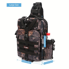 Yvleen Fishing Backpack Water Resistant Tackle Bag with Large Capacity