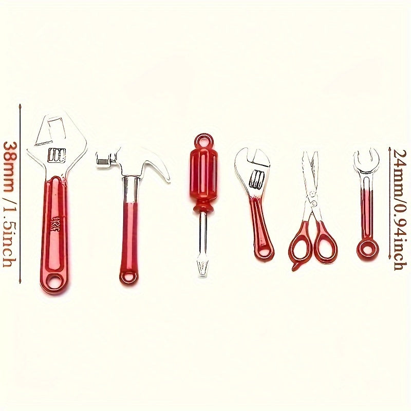 Mini Hammer Wrench Tool Set Creative Ornaments Holiday Decoration