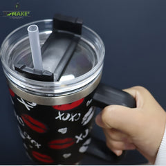 Christmas Tumbler 40oz Stainless Steel Insulated Water Bottle With Lid
