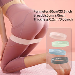 4pcs Yoga Resistance Bands Elastic Fitness Tension Bands for Exercise