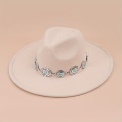 Western Vintage Cowboy Hat with Boho Hatbands