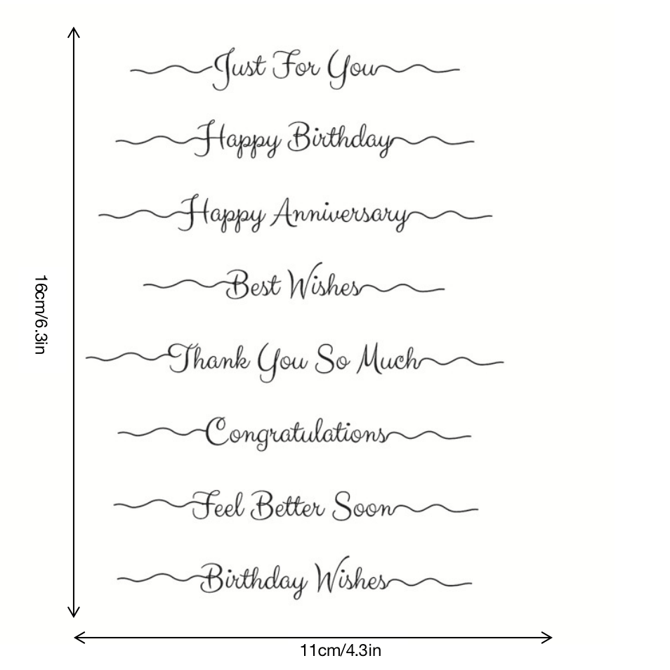 Birthday Seal Stamp DIY Silicone Transparent Seal
