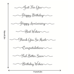 Birthday Seal Stamp DIY Silicone Transparent Seal