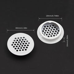10pcs Round Air Duct Vent 19mm 25mm 29mm 35mm Steel Louver Mesh Cover Grille