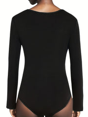Sexy Lace Deep V Neck Bodysuit for Women