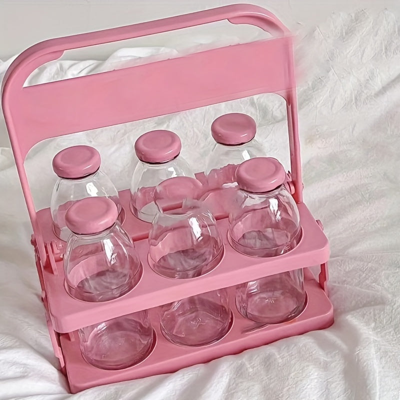 Portable Beer Basket Rack Wine Bottle Storage Basket For 6 Bottles