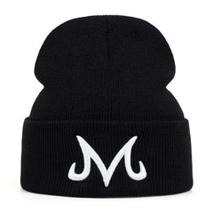 M Letter Men's Knitted Hat Warm Winter Hat