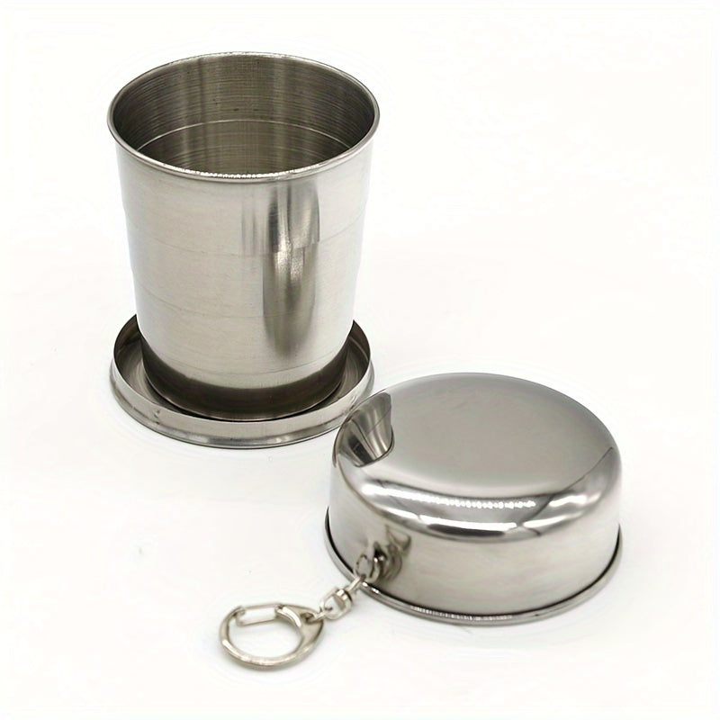 Stainless Steel Folding Cup Portable Mini Wine Cup For Outdoor Camping