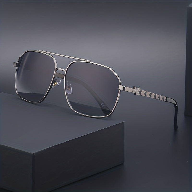 Retro Square Frame Sunscreen Sunglasses For Men and Women