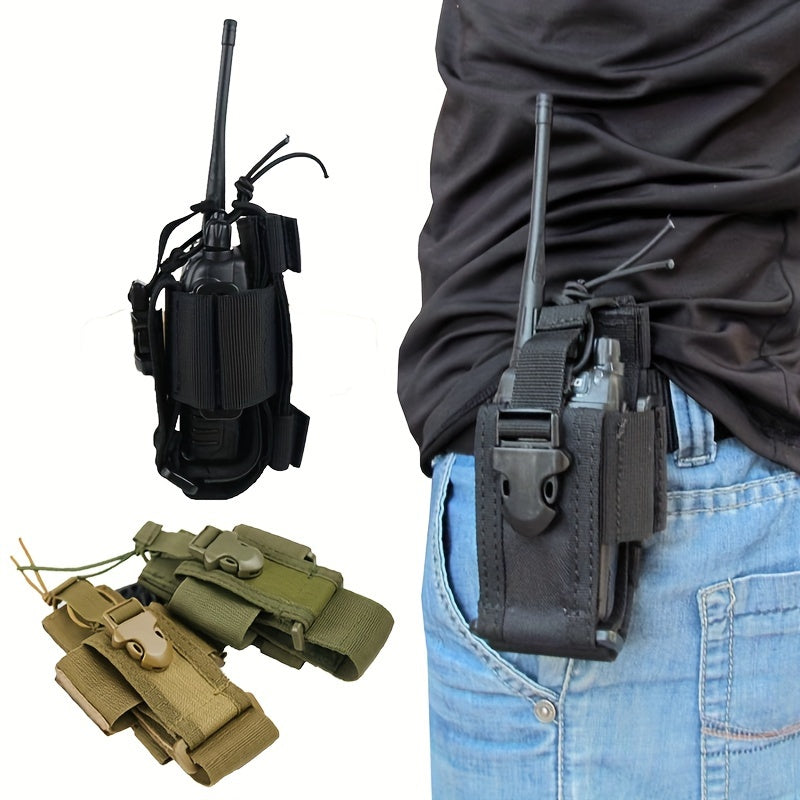 Outdoor Walkie Talkie Holder Pouch with Buckle