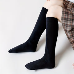 Girls Knee High Socks Solid Casual Comfortable Socks For Kids Teen