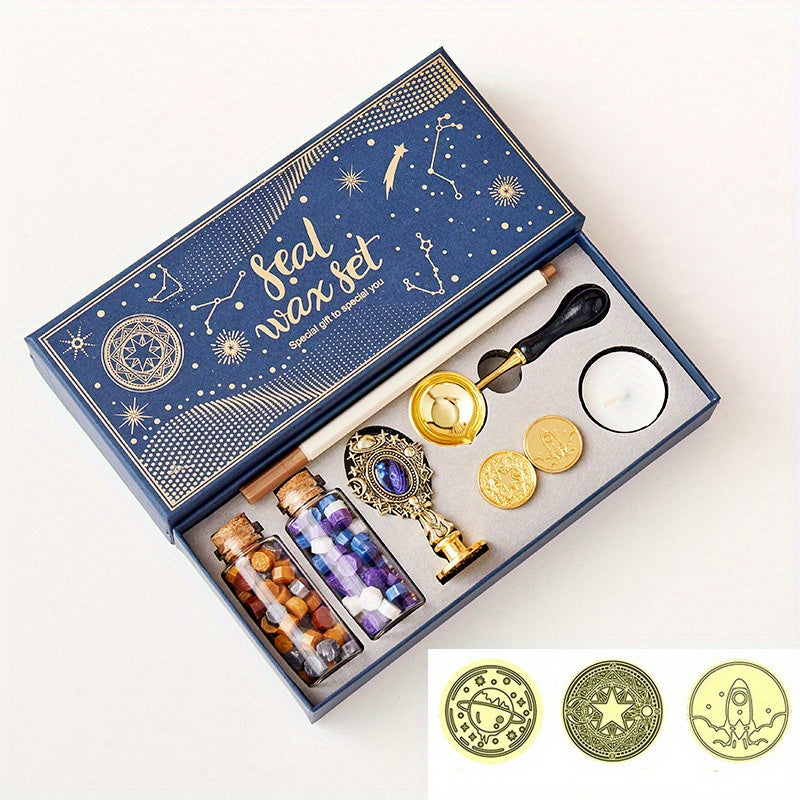 12 Constellation Fire Paint Seal Creative Starry Sky Wax Set