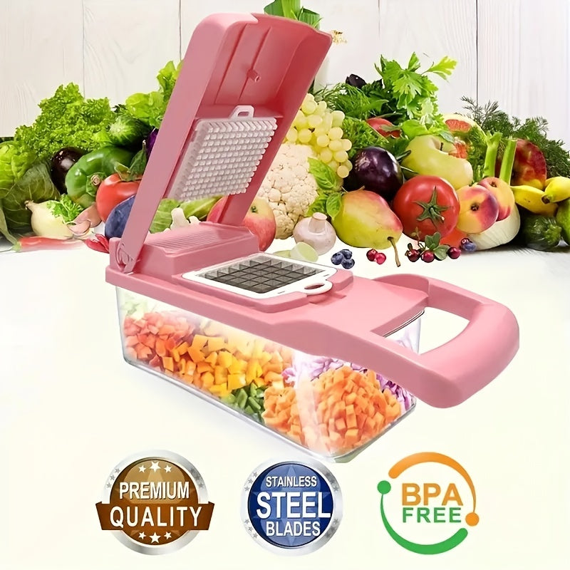 16pcs Vegetable Chopper Set Manual Food Grater Onion Mincer Chopper & More