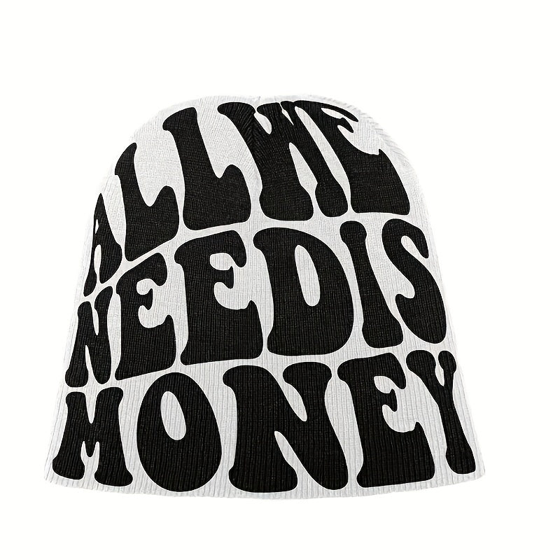 Elastic Y2K Knit Beanie Hip Hop Hat Unisex Warm Skull Cap