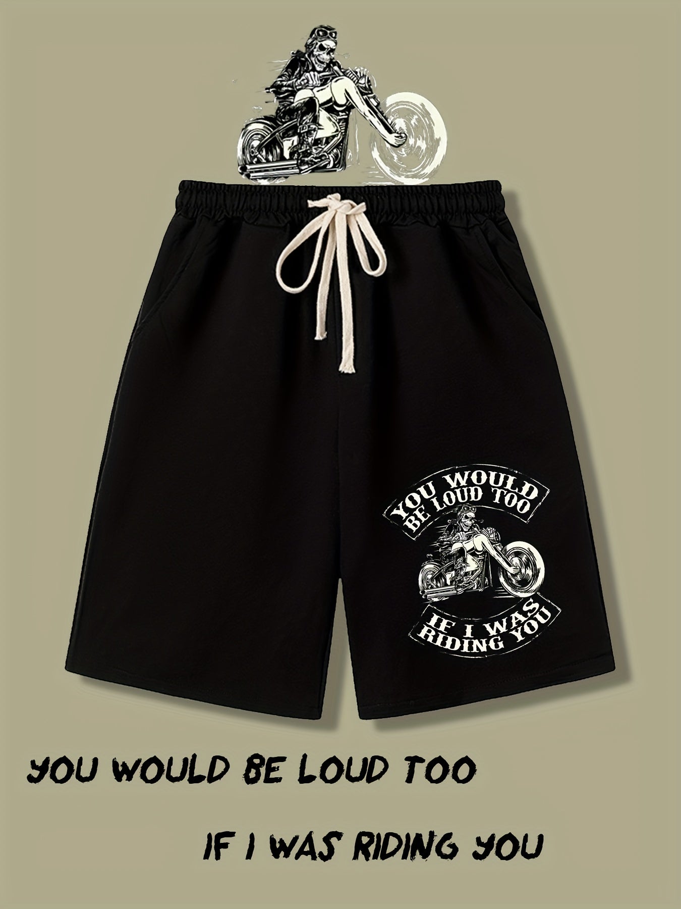 Men's Printed Casual Pants with Drawstring