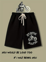 Men's Printed Casual Pants with Drawstring