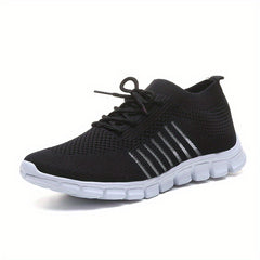 Women's Canvas Lace-Up Sneakers Flat Sport Shoes