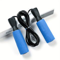 PVC Rope Skipping Rope With Sponge Handle - Fitness Exercise