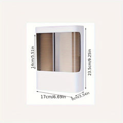 Automatic Cup Remover Dispenser Plastic Paper Dust Storage Rack Holder