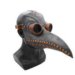 Men's Steampunk Halloween Plague Bird Mouth Doctor Mask Headgear