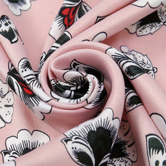 Boho Flower Print Square Scarf Vintage Bandana Women Casual Head Wrap