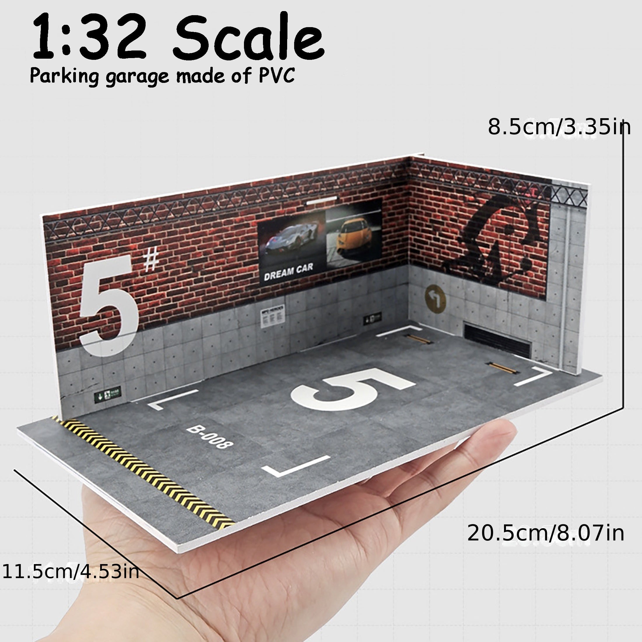 Model Alloy Car Parking Lot with Display Scene Garage Storage