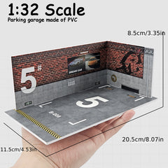 Model Alloy Car Parking Lot with Display Scene Garage Storage