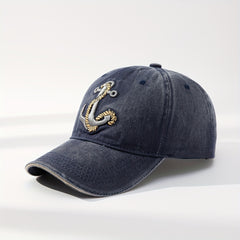 Embroidery Anchor Baseball Caps for Daily Travel Sunscreen