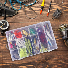 3 Pack 36 Grids Plastic Storage Box Divider Earring Bead Fishing Gear Jewelry