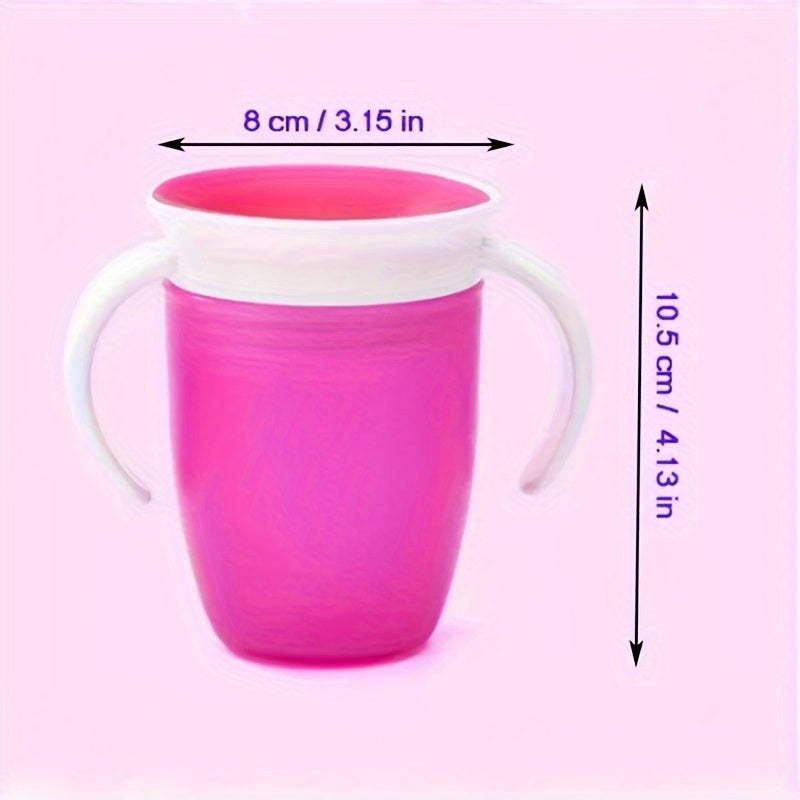 240ml Leakproof Straw Cup with Double Handle