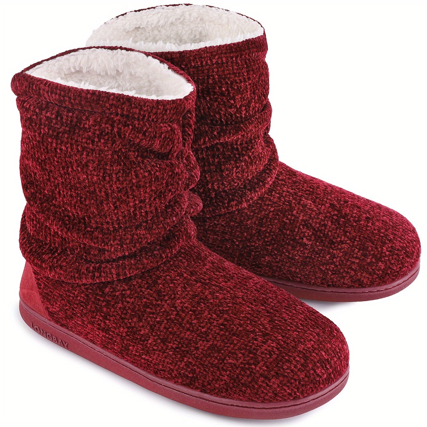 Women's Plush Fleece Short Boots Cozy Knit Booties