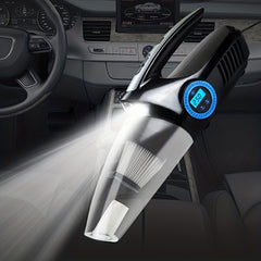 4-In-1 Car Vacuum Tire Inflator with Digital Gauge & LED Light