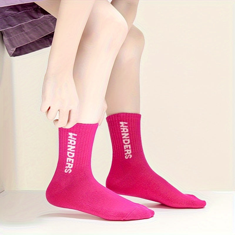 5 Pairs Kids Hiking Socks Outdoor Sports Socks, Ages 8-12