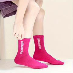 5 Pairs Kids Hiking Socks Outdoor Sports Socks, Ages 8-12
