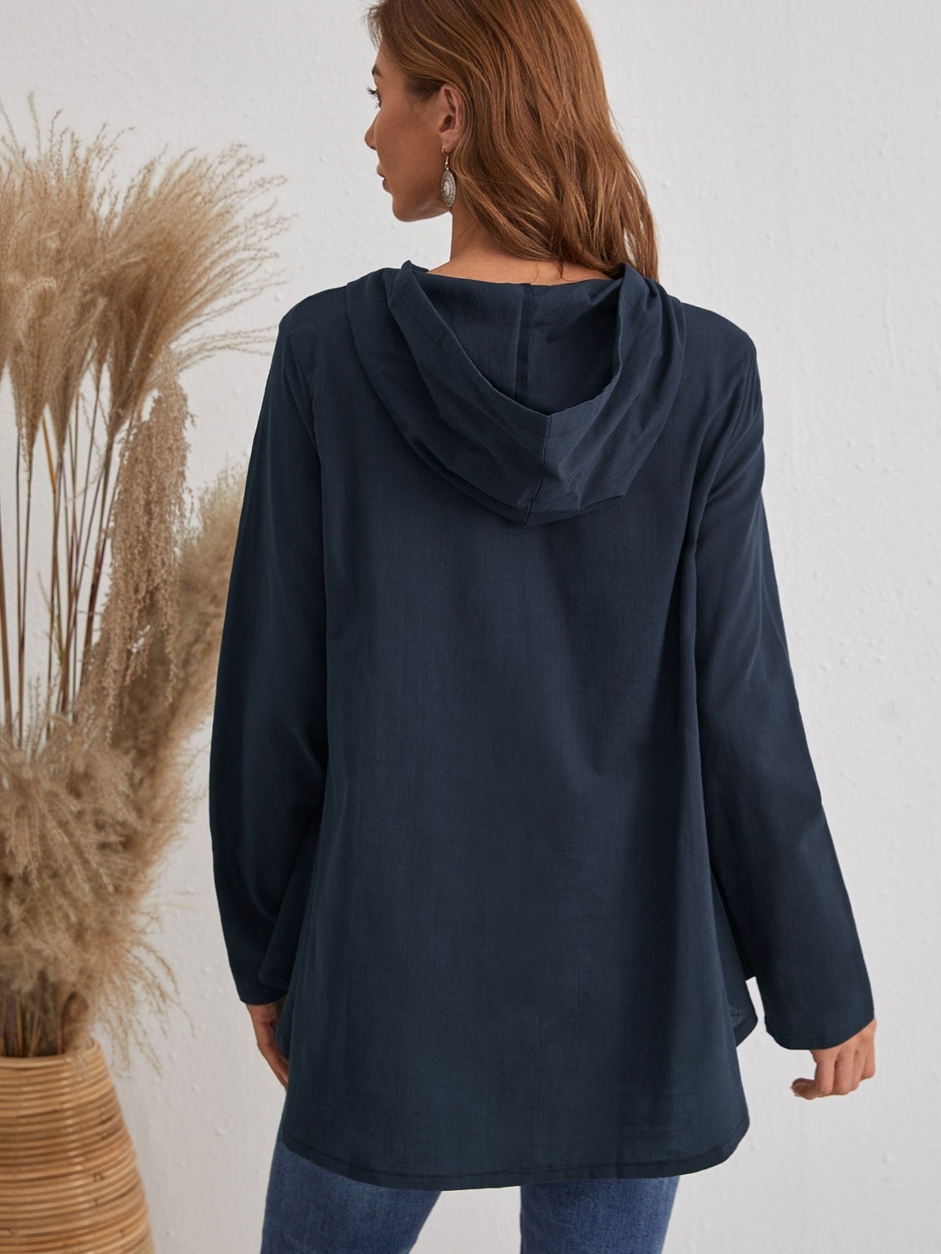 Casual Vintage Long Sleeve Hoodies