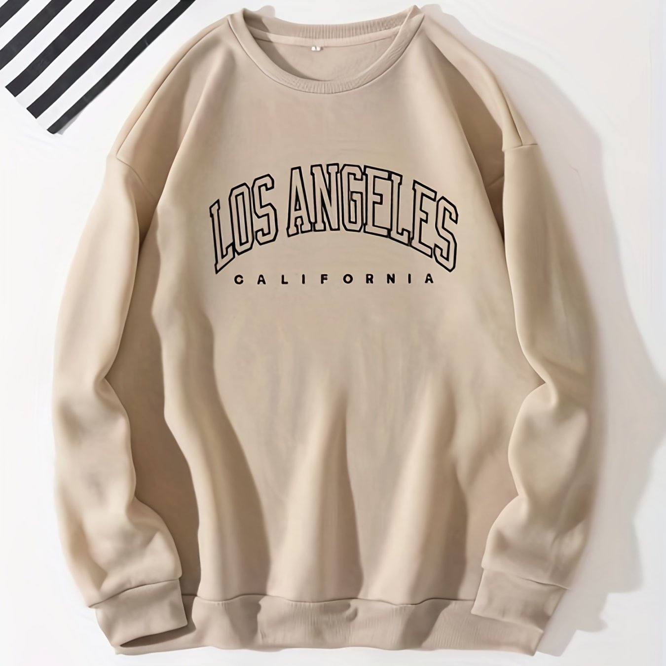 Los Angeles Long Sleeve Sweatshirt Crew Neck Casual Winter Fall Women's
